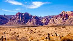 Nature winter sun Mountains red rocks deserts