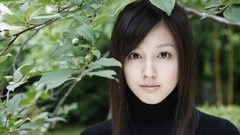 Nature woman asians brunettes