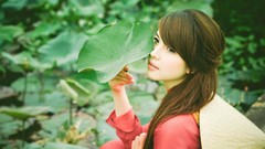 Nature woman asians brunettes vietnamese