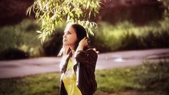 Nature woman brunettes