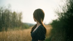 Nature woman brunettes