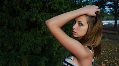 Nature woman brunettes