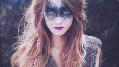 Nature woman brunettes