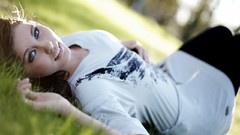 Nature woman brunettes models girls in nature