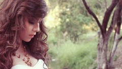 Nature woman brunettes portraits