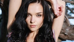 Nature woman brunettes ukrainian Katie Fey