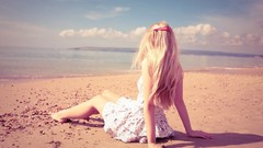 Nature woman faces Beaches blondes models