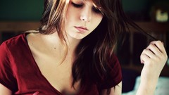 Nature woman faces brunettes models Zara Jay