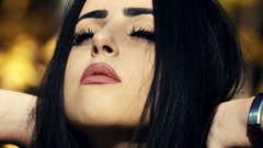 Nature woman faces models black hair Armenia ann