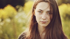 Nature woman freckles brownies depth of field