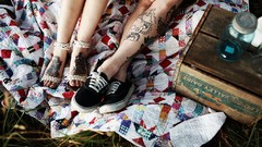 Nature woman Friends blondes smiling brunettes teen