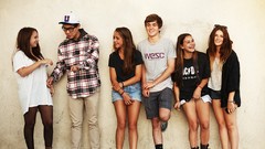 Nature woman Friends blondes smiling brunettes teen