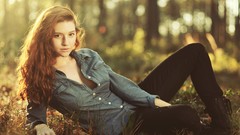 Nature woman hannah open shirt