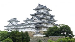 Nature woman Japan Attractions castle buildings tourist asian 