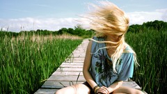 Nature woman legs blondes