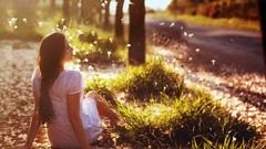 Nature woman legs lingerie