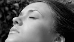 Nature woman lips blue eyes brunettes Chantelle A