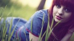 Nature woman models redheads girls in nature