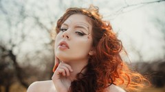 Nature woman redheads amber Alexandra