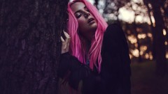 Nature woman witch vampire pink hair
