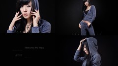 Navel fashion asians models Hwang Mi Hee