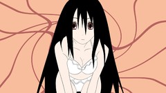 Navel red eyes long hair anime girls lingerie bangs sayonara 
