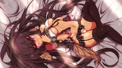 Navel underboobs pink eyes