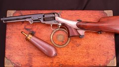 Navy Colt shoulder pistol antique percussion 1851