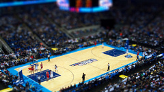 Nba basketball tilt-shift chicago