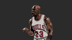 nba Michael Jordan Sport Men artwork numbers Simple Background
