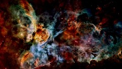 Nebula darkened high carina