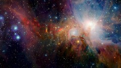 nebula Horsehead Nebula Space Stars lights neon space art