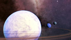 nebula Space Engine planet triple screen cgi render digital art