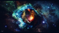 Nebulae outer space artwork