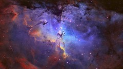 Nebulae outer space Eagle Nebula