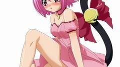 Nekomimi pink hair animal