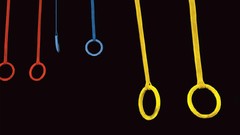 Neon black background Adidas rings Simple Background jungle gym