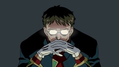 neon genesis evangelion Anime Ikari Gendo Simple Background