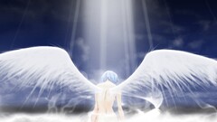 neon genesis evangelion ayanami rei anime girls angel wings