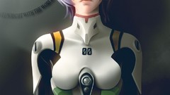 Neon genesis evangelion ayanami rei artwork digital art