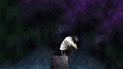 neon genesis evangelion ikari shinji Stars alone Anime