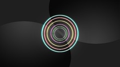 Neon geometry circles