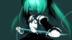 Neon hatsune miku vocaloid