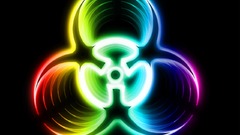 Neon lamp biohazard rainbows