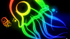 Neon Lamp rainbows jellyfish