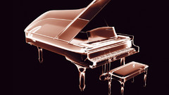 Neon piano graphics pianos