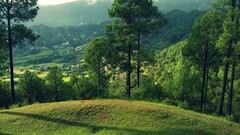 nepal kathmandu landscape Mountains Trees