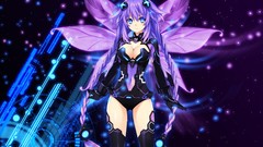 Neptune anime girls blue eyes hyperdimension neptunia mk2
