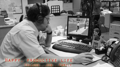 Nerd grayscale The Office