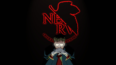 NERV Ikari Gendo neon